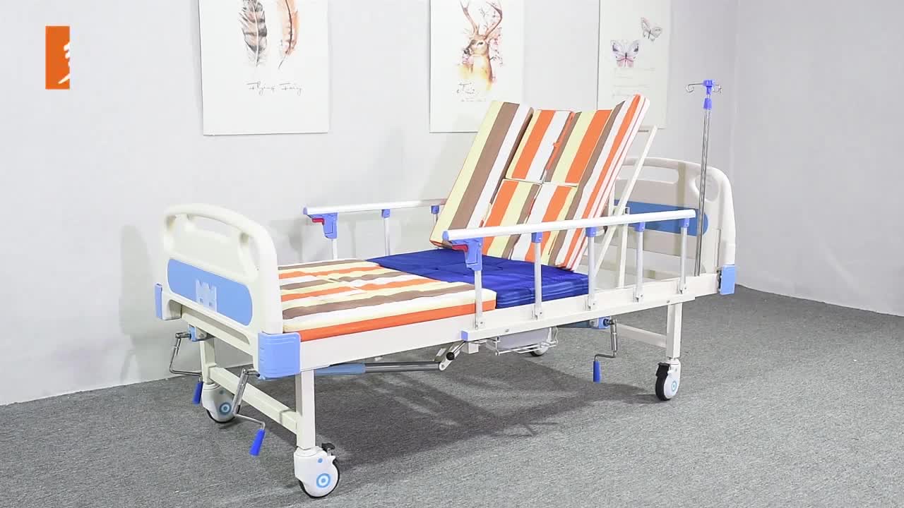 Best Selling One Function Manual Flat Medical Hospital Bed Hospital