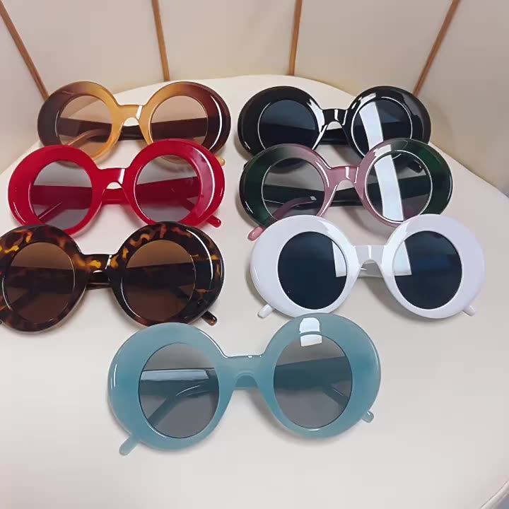 Celebrity Luxury Women Oval Round Sunglasses 2023 New Brand