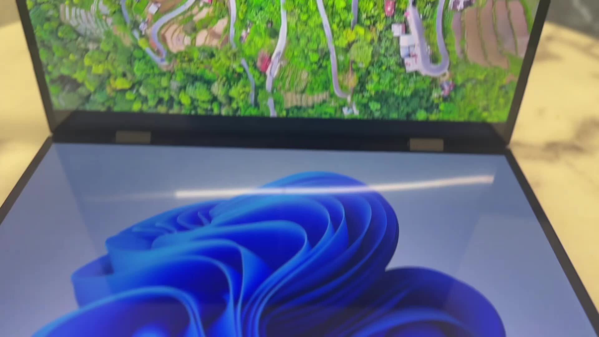 14 Inch + 14 Inch Dual Screen Touch Screen Yoga Laptop 2k Screen With