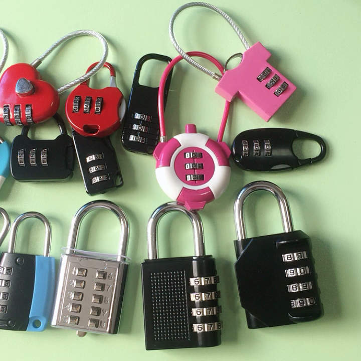 3 Digits Mini Small Cheap Travel Suitcase Code Lock Padlock Lock For
