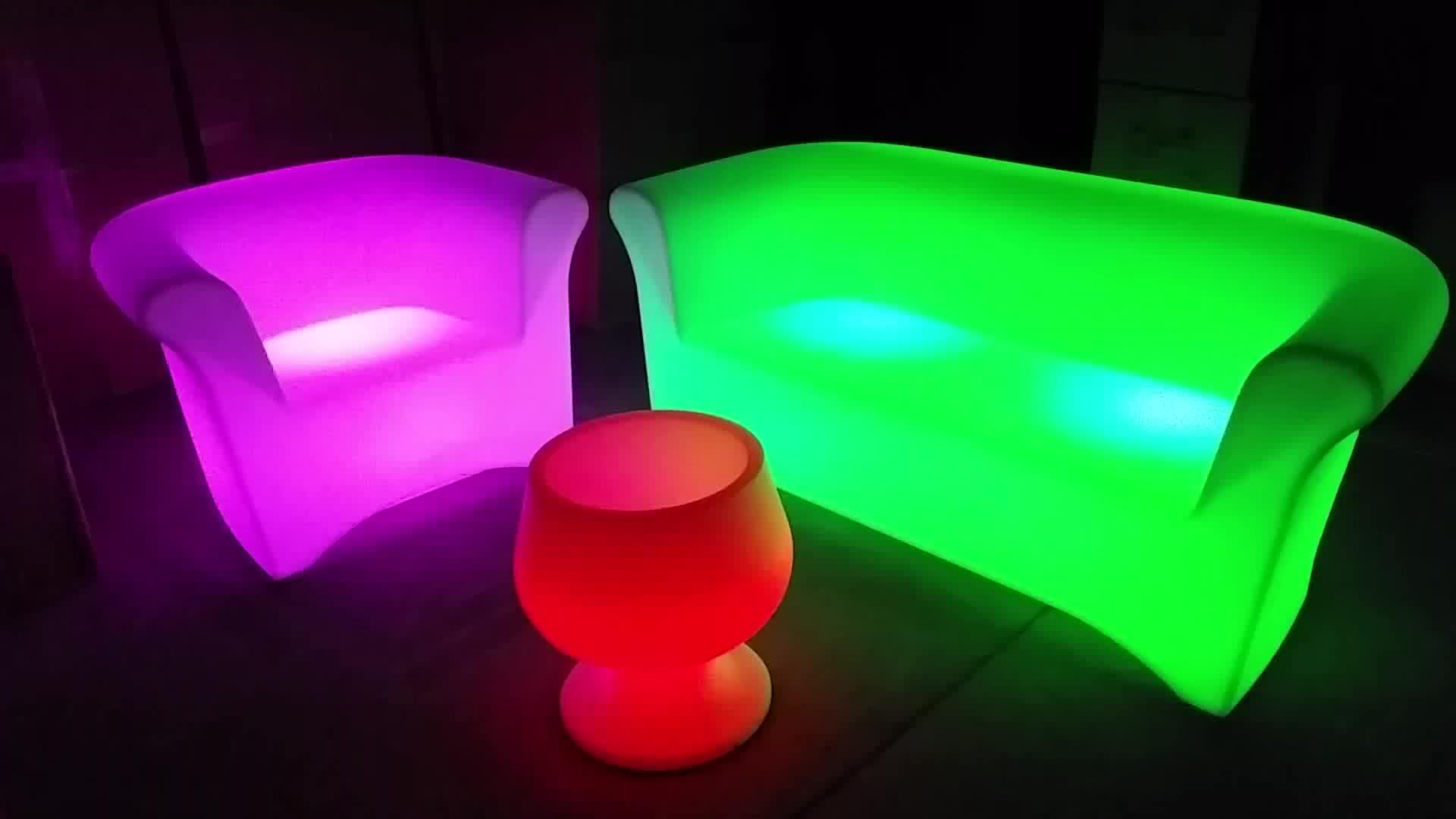 Popular Plastic Led Furniture Set For Indoor And Outdoor Buy Led Sofa Furniture,Led Sofa Set