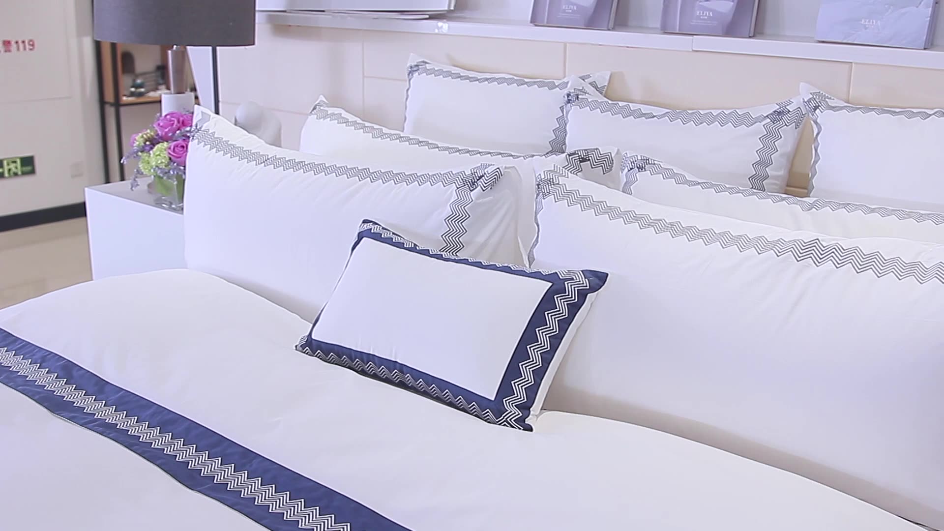 Guangzhou Hotel Bedding Set Eliya+cotton For Bed Sheets High Quality
