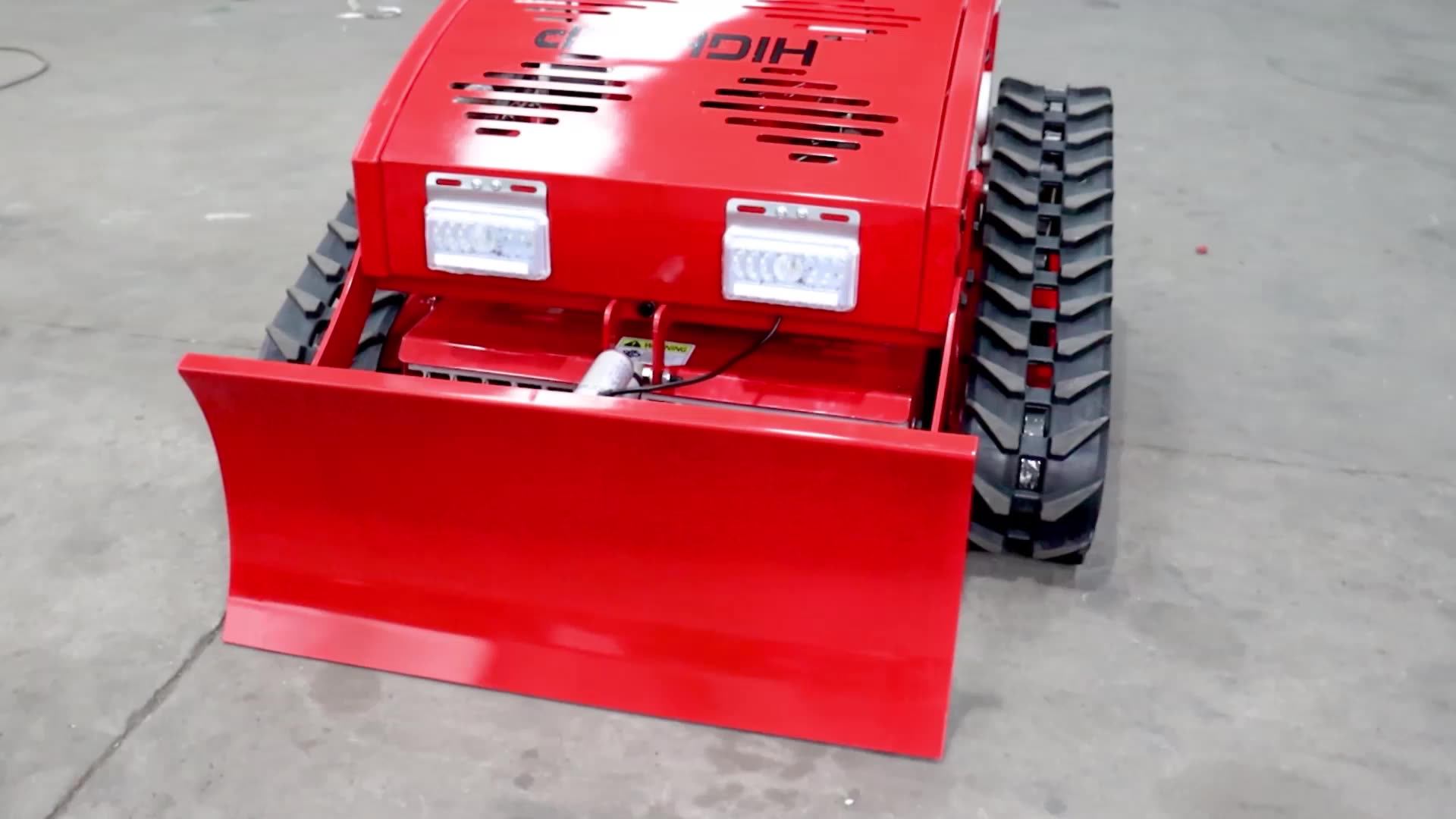 Remote Control Lawn Mower With Snow Shovel Height Adjustable Grass