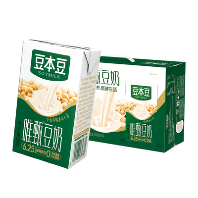 豆本豆唯甄原味豆奶250ml*24盒早餐奶礼盒下午茶新老包装随机发货