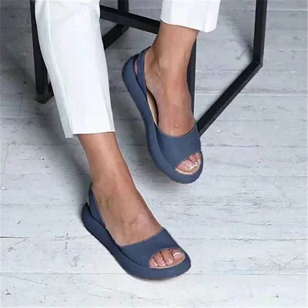 Sports Sandals Women's New 2020 Summer European and American plus size Flat Low Heel Fish Mouth Fashionable Thick Women's Sandals