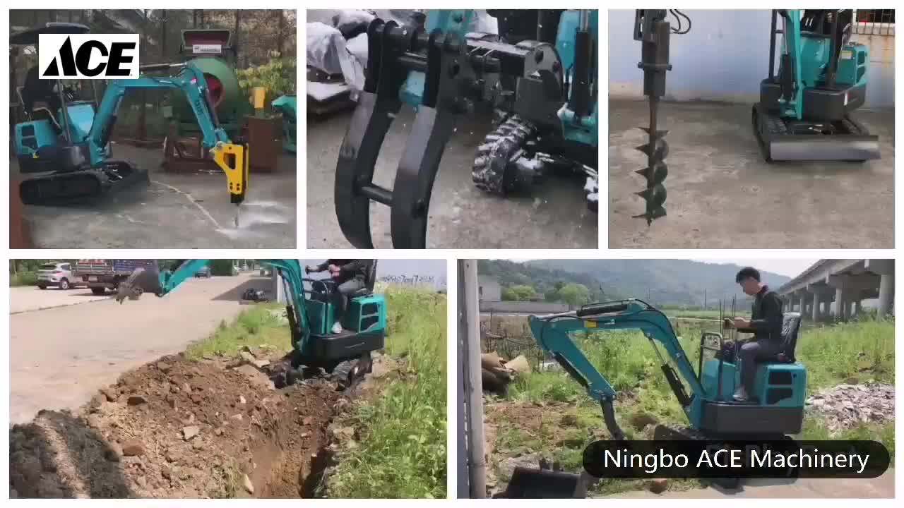 Free Shipping China Crawler 0.8t 1.2t 1.6t Best Mini Digger Mini