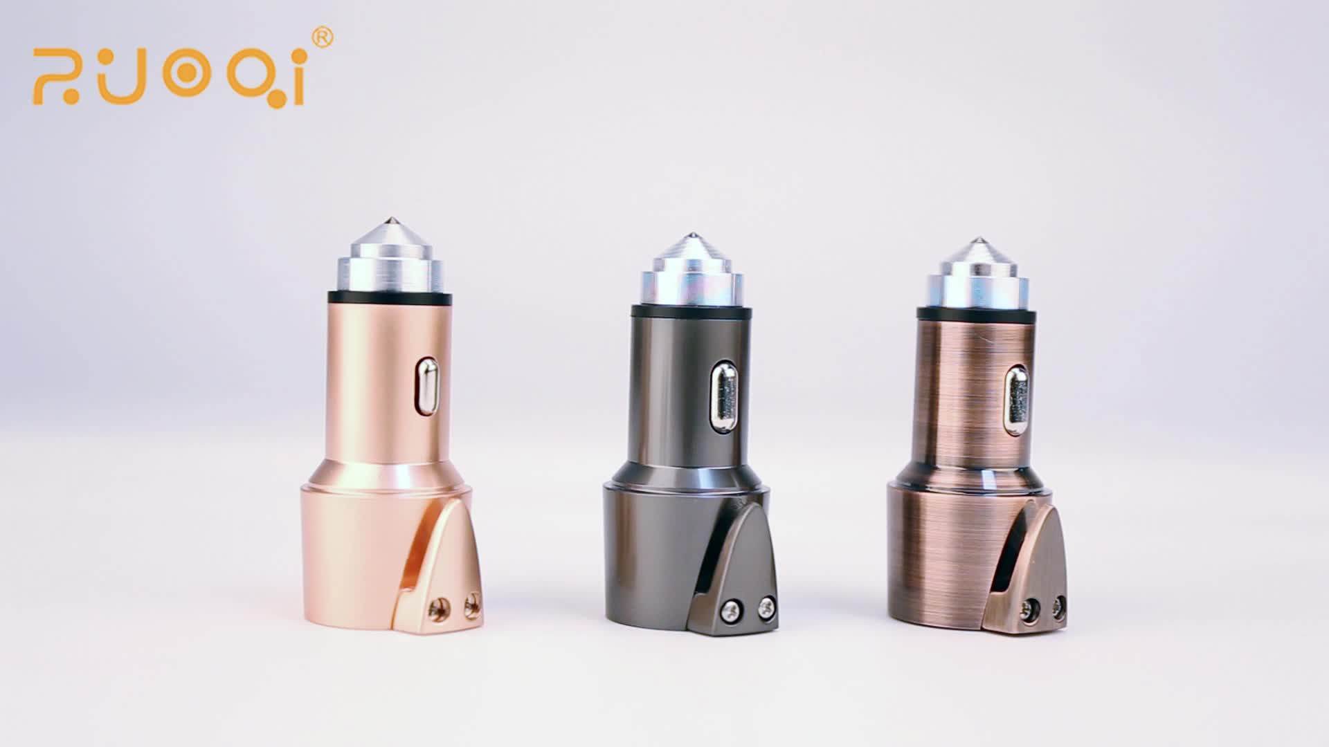 Factory Multifunctional Car Charger 12v 2.4a Mobile Phone Charger 2