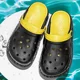 2023 summer men's and women's hole shoes new version breathable hole slippers non-slip couple sandals drifting beach slip-on slippers