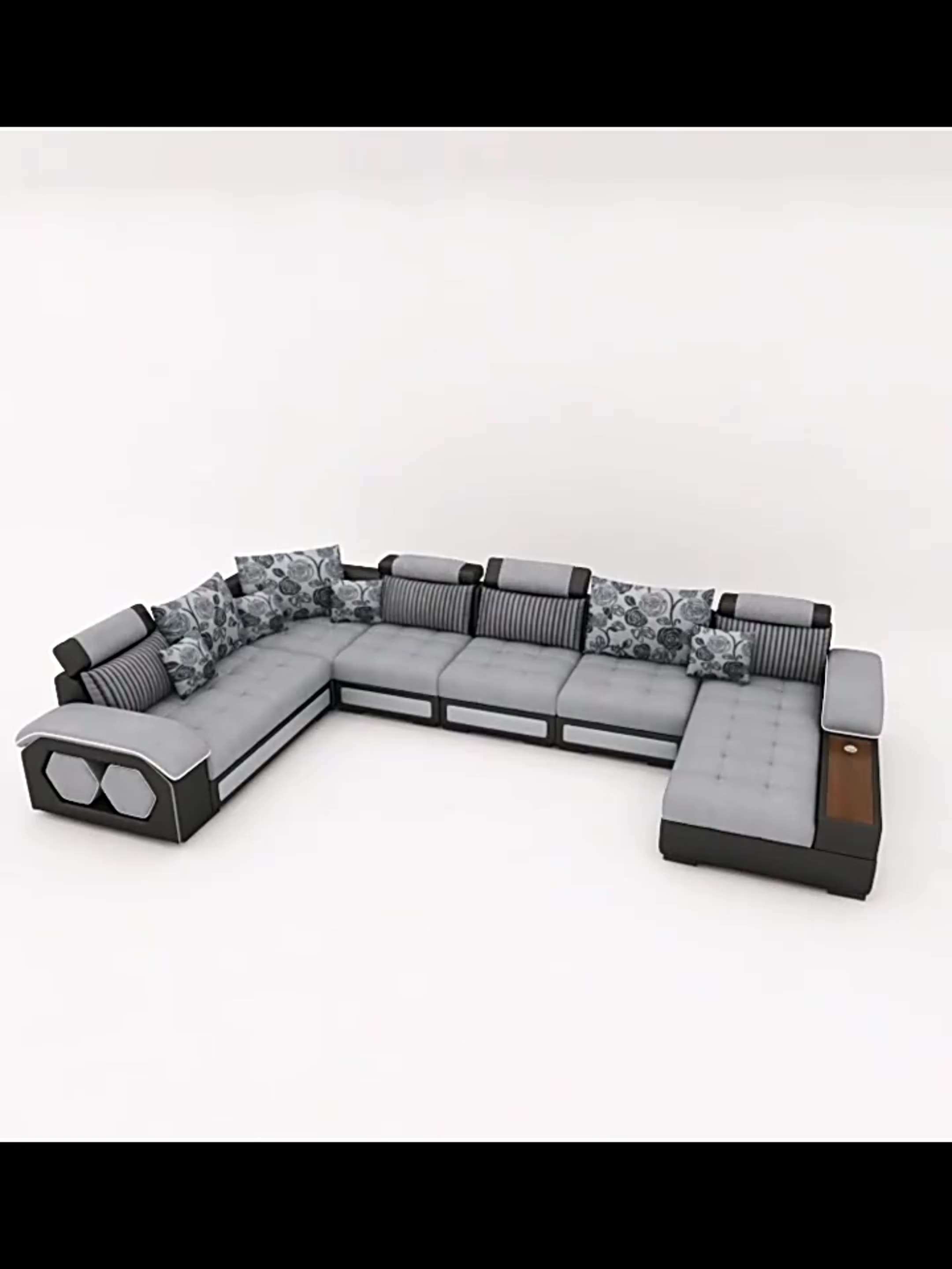 Living Room Fabric Sofas For Home Luxury Royal Sofa Set 7 Seater Couch