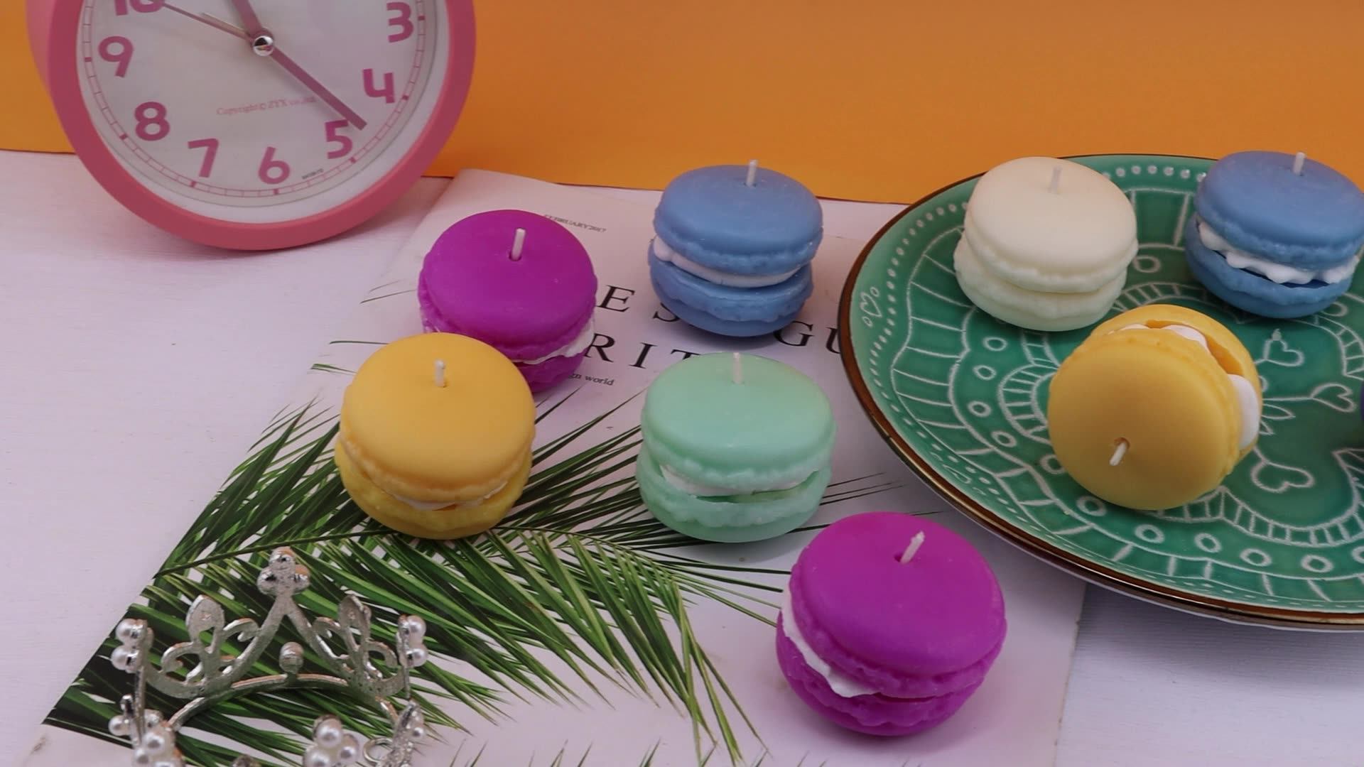 Huaming Ins Hot Selling Colorful Macaron Scented Candle Custom Handmade