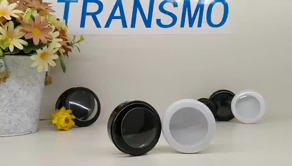 Custom Compact Case Plastic Blush Packaging Empty Round Shape Cushion