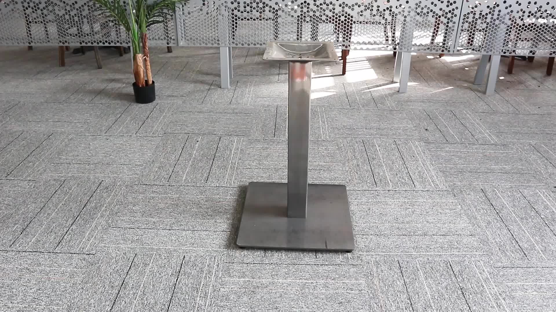 Modern Restaurant Dining Table Bases Factory Chrome Dining Table Base