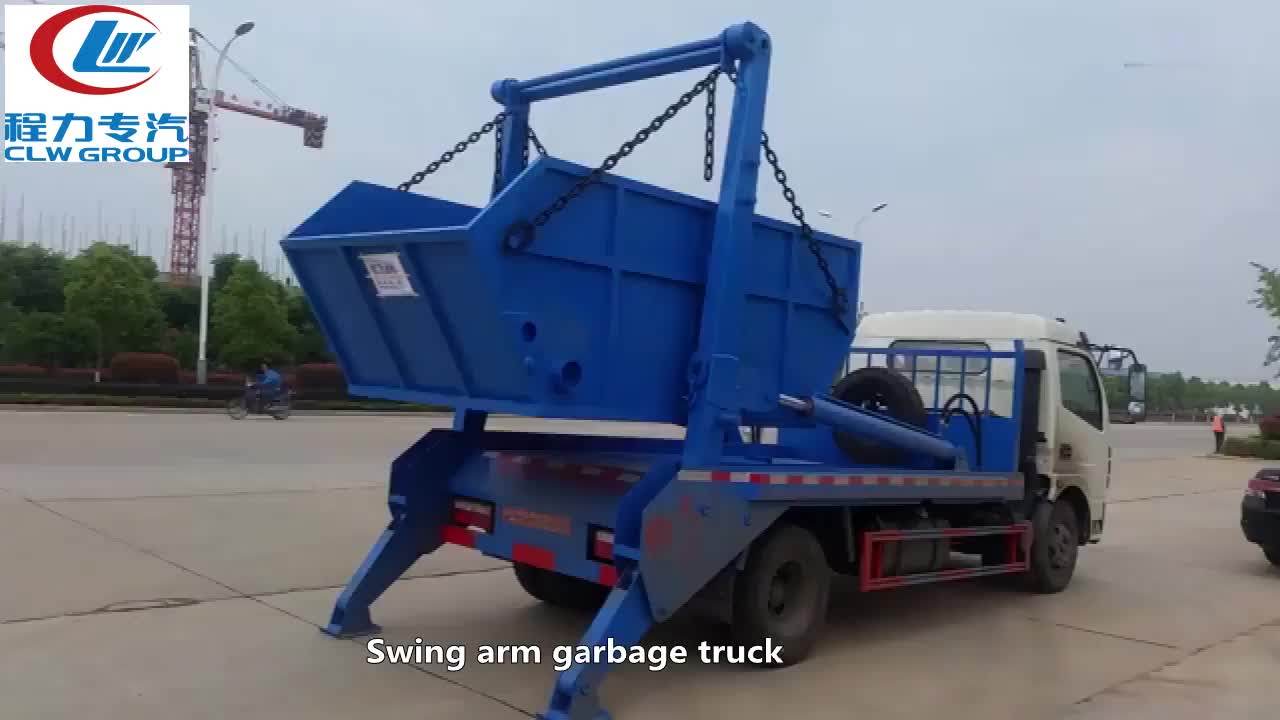 With Customized Dongfeng 6m3 Skip Bin Loader Truck Buy Skip Bin