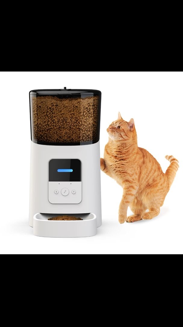 Tuya Wifi Remote Automatic Pet Dog Food Feeder Smart Pet Feeder With 6.