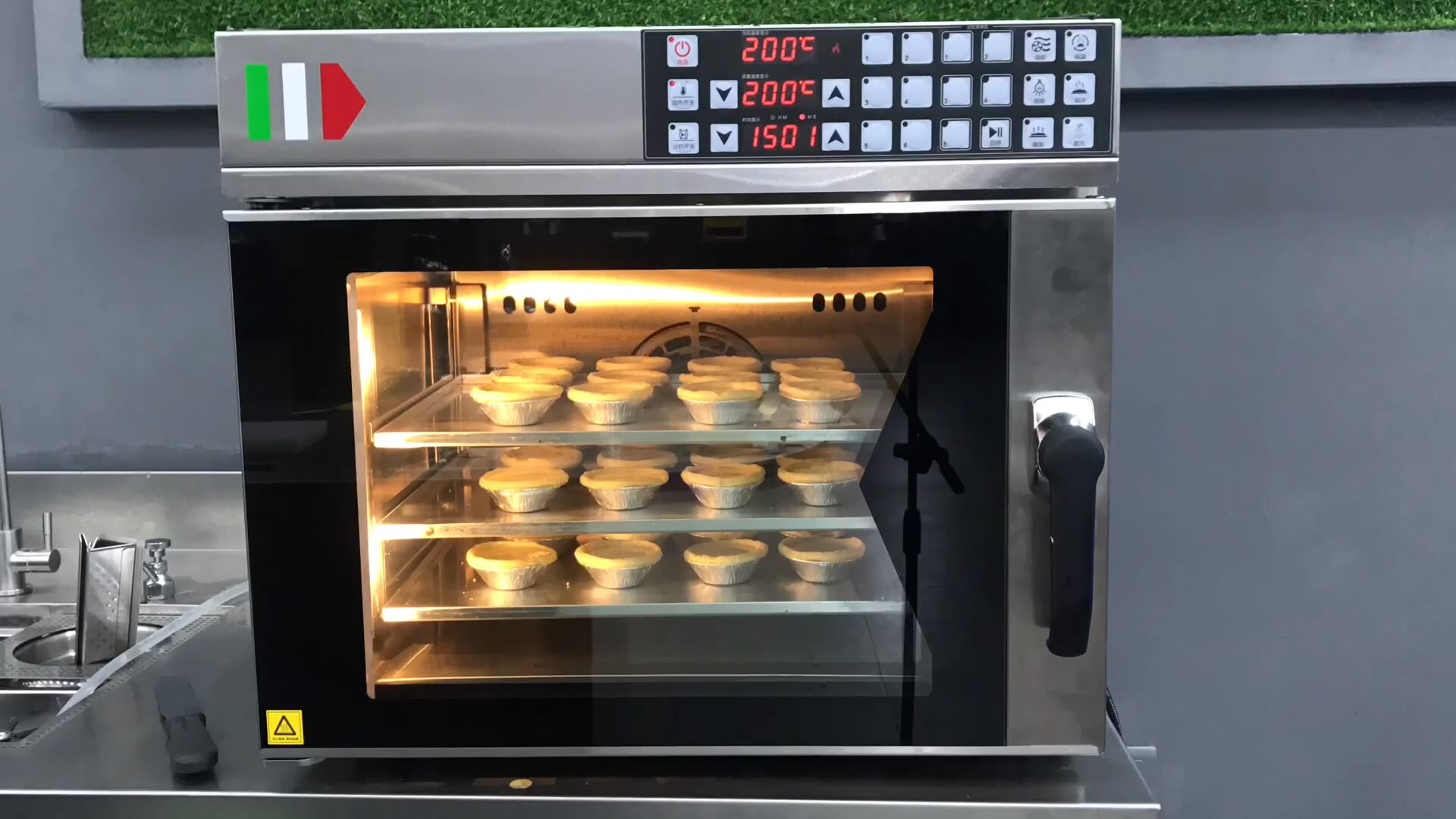 Convection Oven Industrial Cake Bread Baking Machine Smart Full