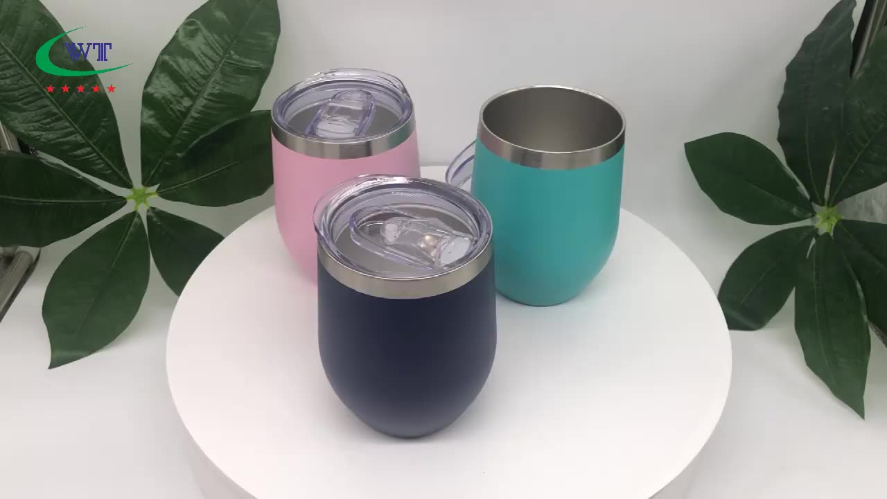 Stemless 12 Oz Termo Thermo Travel Wine Tumbler Cups Wholesale In Bulk