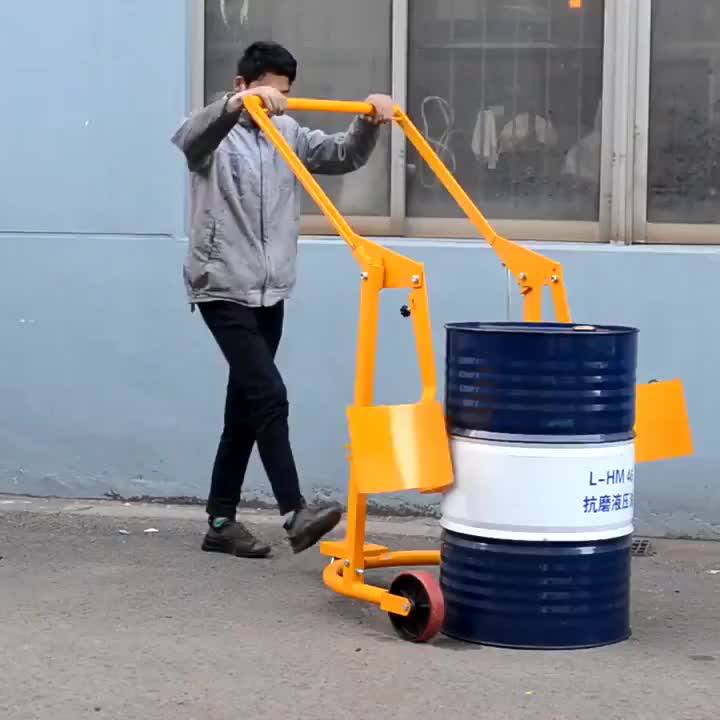 锐励HD80B多功能油桶搬运车300kg铁塑料桶两用手推油桶翻转倒料车-阿里巴巴