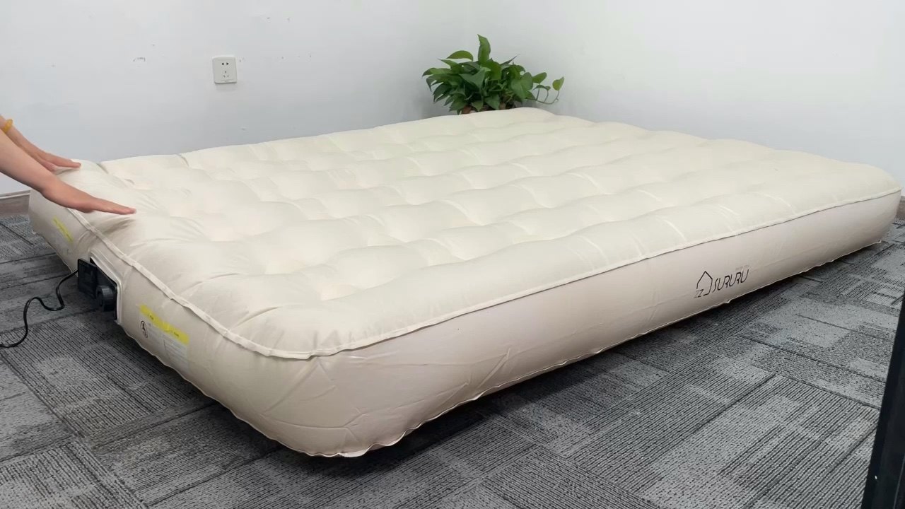 Rolling Box Inflatable Mattress With Frame Home Visitors Travel Vacation Outdoor Camping