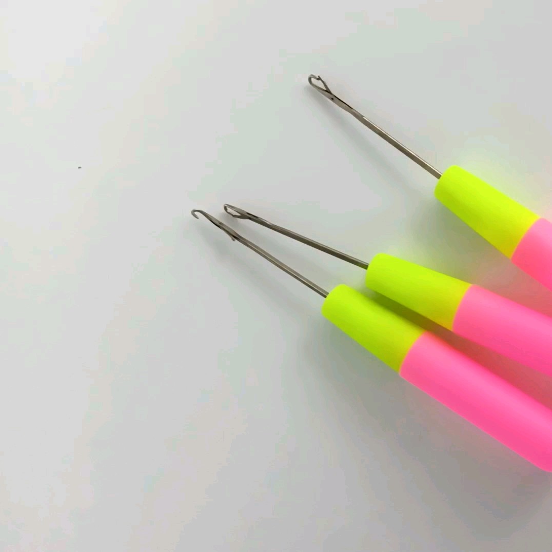 Rubber Needle Thread Hook Crochet Hair Needle Crochet Hook For Braids