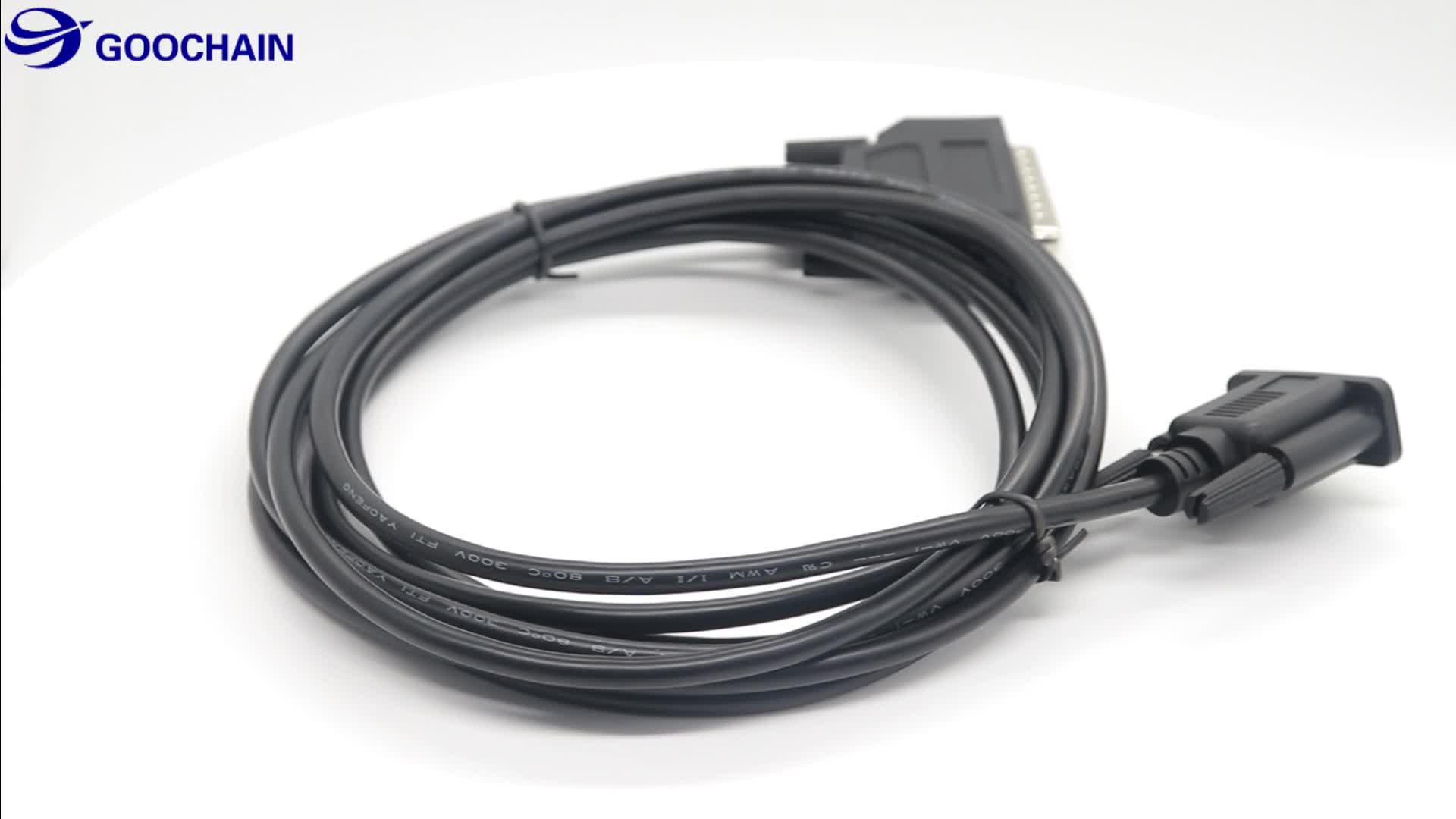 Custom Rs232 Serial Assembly Db25 Male To Db9 Female Serial Rs232