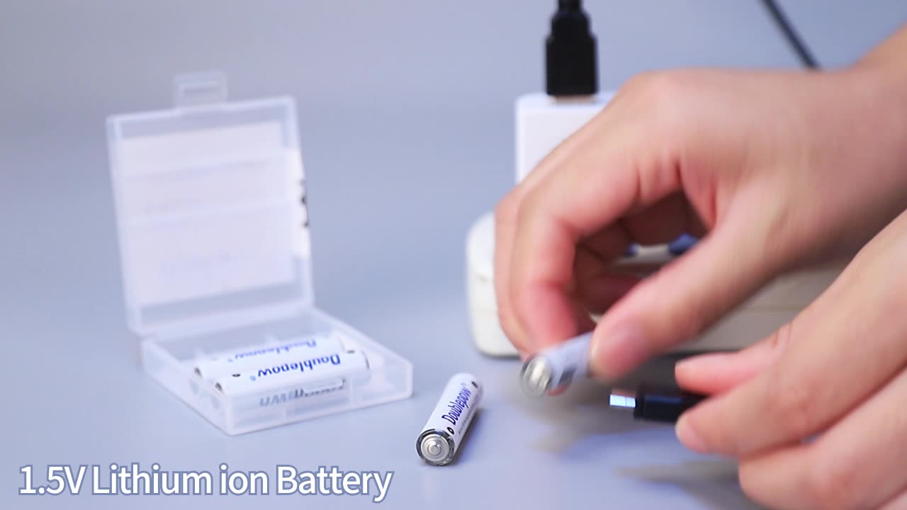 Usb Rechargeable Batteries Portable 1.5v 1000mwh 2400mwh Lithium Ion
