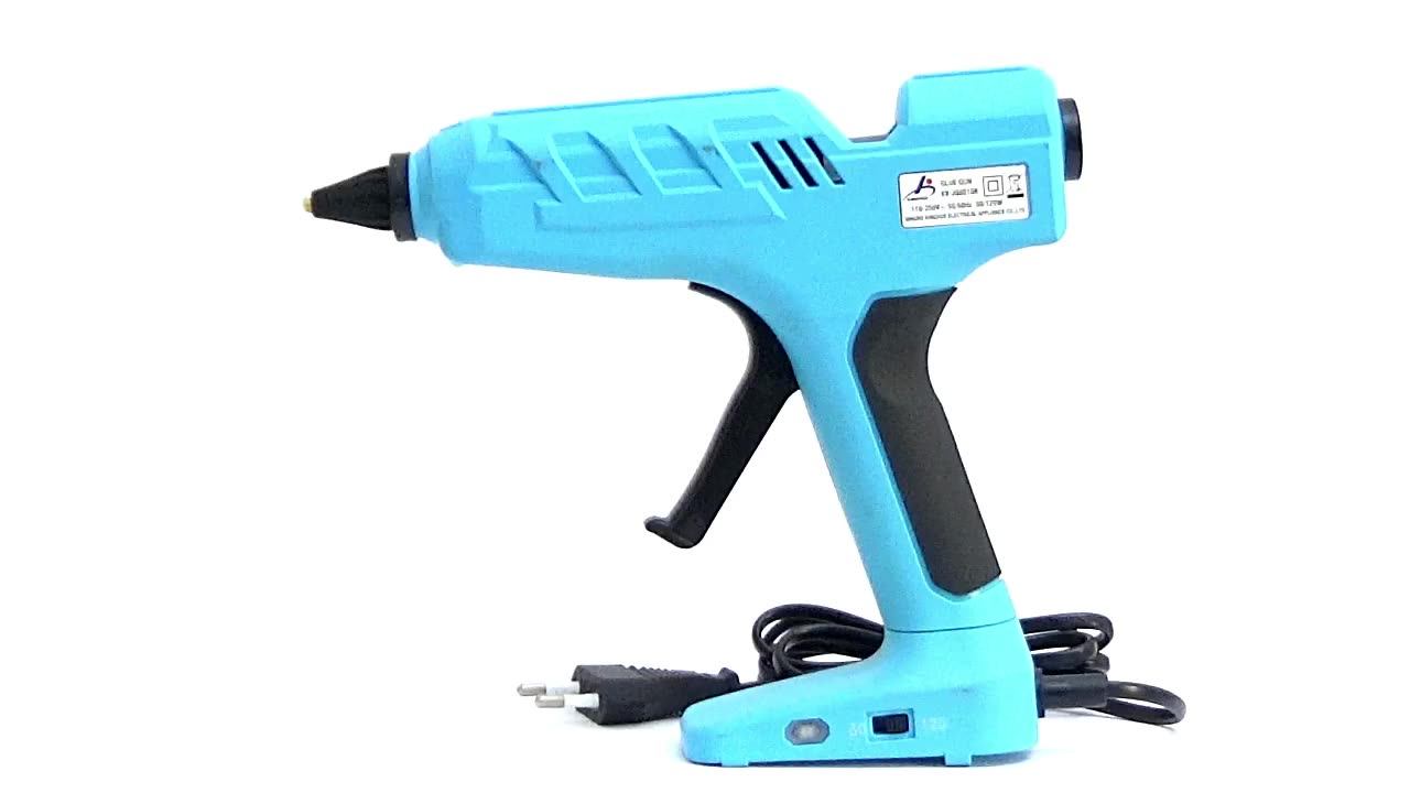 120w Hot Sale Glue Gun Kvjq801ak With 2pcs Hot Melt Glue Sticks Copper