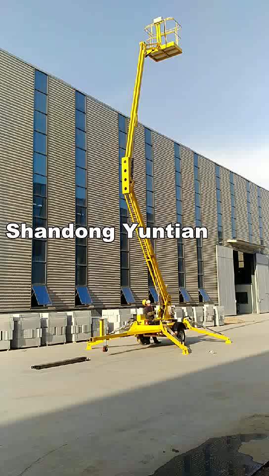 Towable Boom Lift Trailer Mounted Cherry Picker Man Lift For S Man Lift