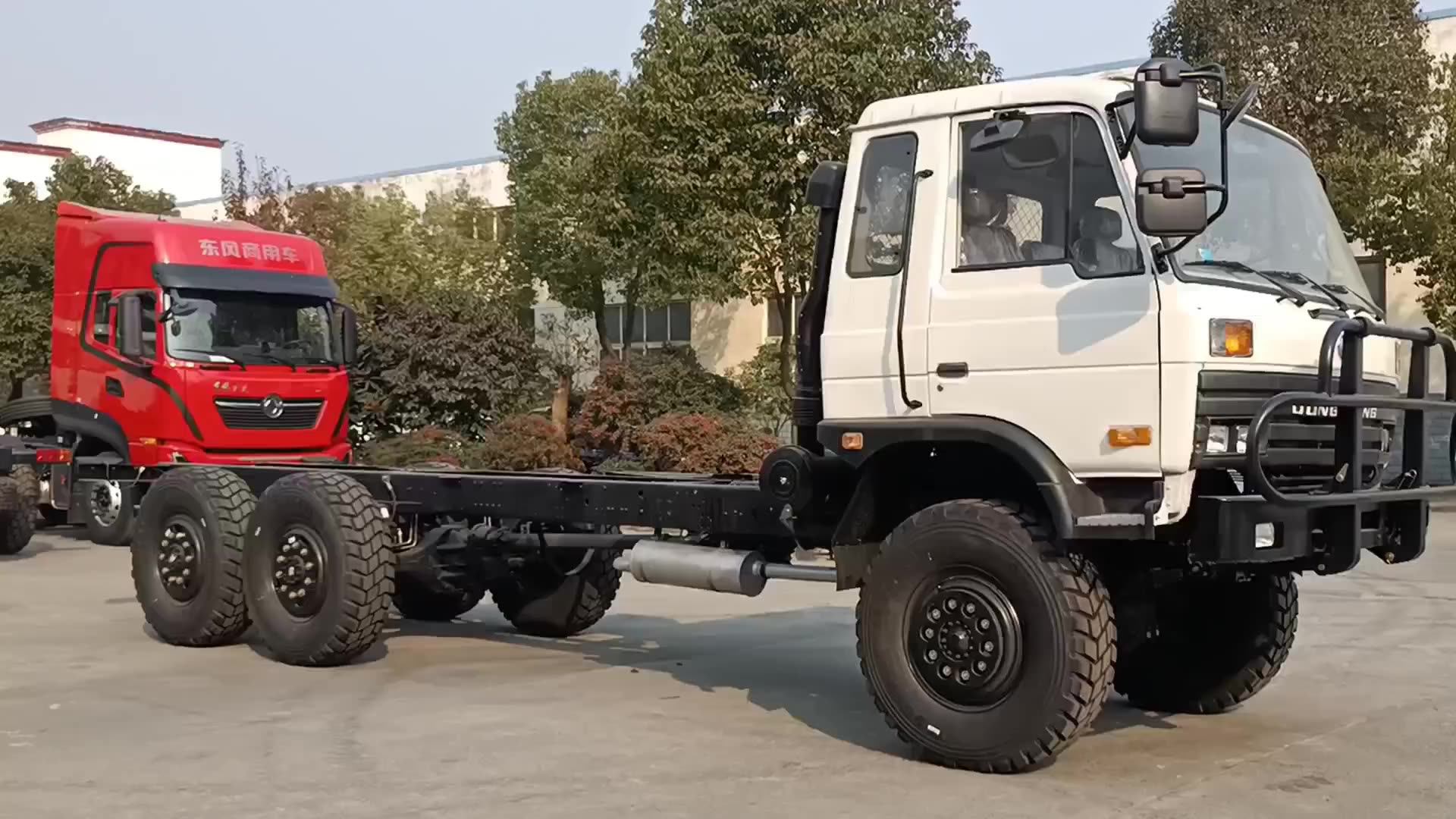 Dongfeng 6x6 Commercial Truck All Wheel Drive Cargo Truck Chassis For