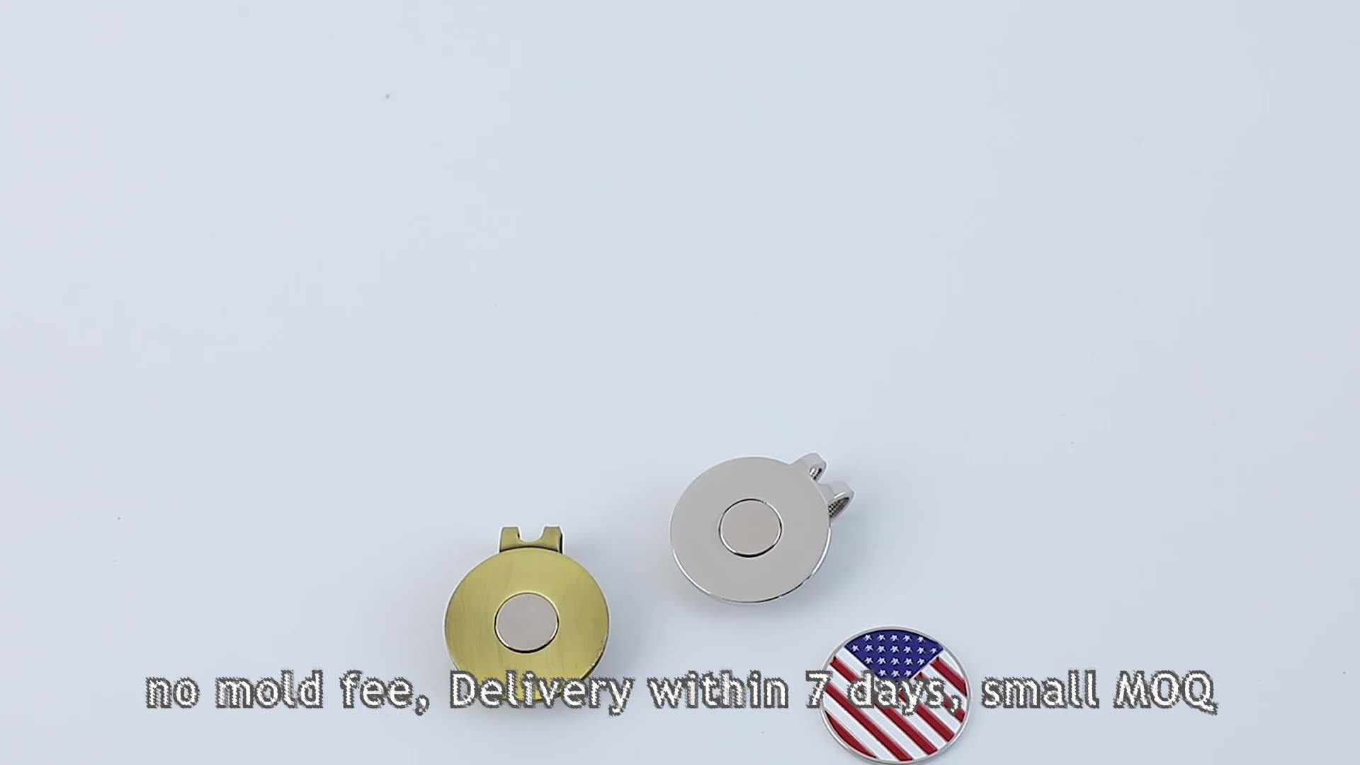 Promotional Gifts Bulk Blank Golf Accessories Custom Golf Hat Clips