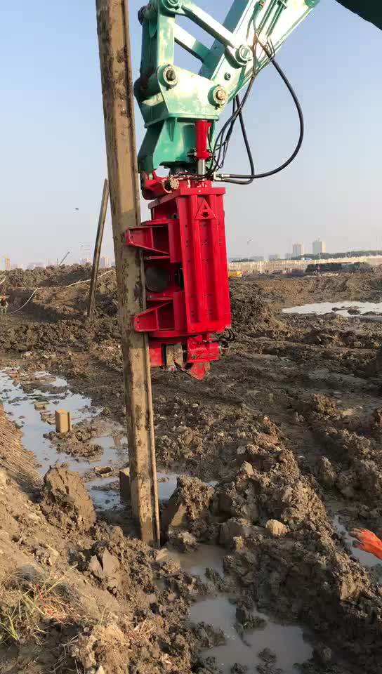 Talos55 Side Grip Vibro Hammer Sheet Piling Equipment For Excavator