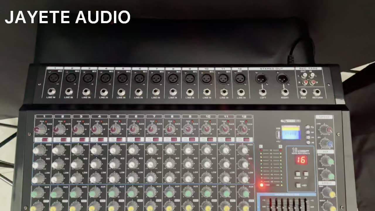 New Arrival Power Mixer Usb Console Buildin Power Amplifier 6 Channel