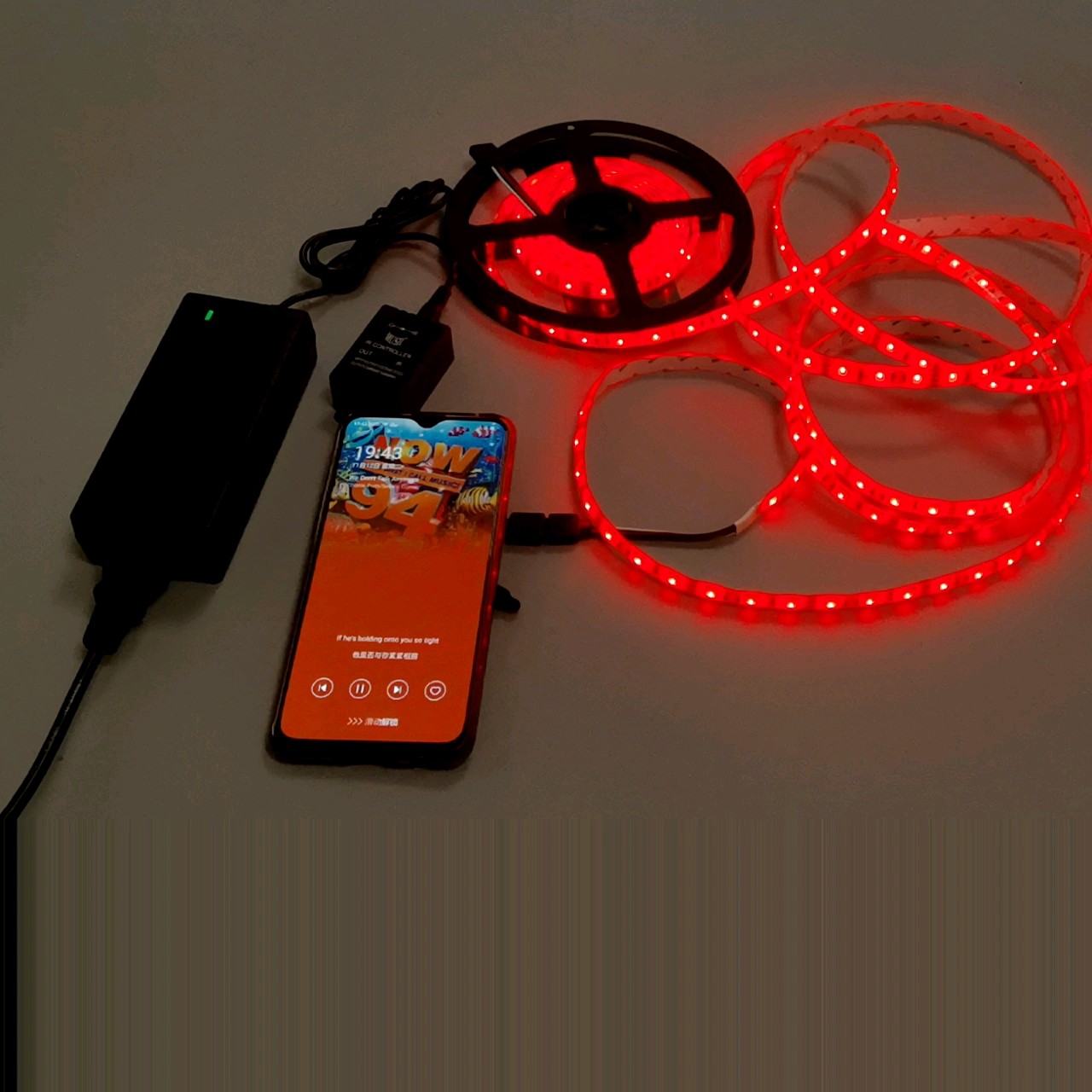 32.8 Feet RGB 5050 Flexible Led Strip Lights SMD 44 Key Remote 12V DC