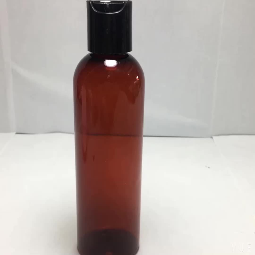 120ml Amber Pet Shampoo Bottles With Smooth Black Disc Top Caps Buy