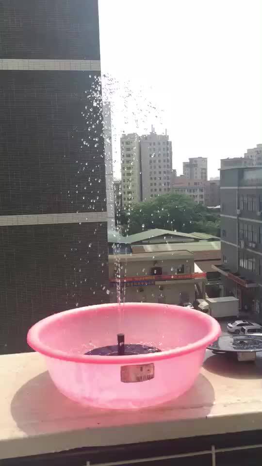 Outdoor Small Battery Operated Solar Water Fountain Pump For Pond