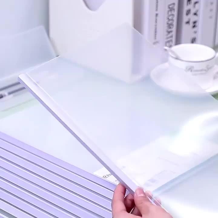 Ecofriendly Custom Printed Durable Pp Slide Binder For Office School