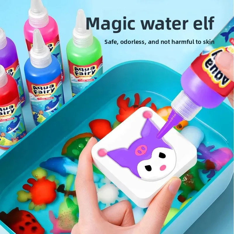 boys and girls handmade diy make magic water sprite toy water baby solution DIY magic children's toy suit