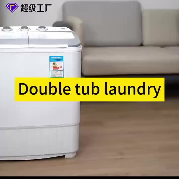 5kg Twin Tub Semi Auto Laundry Washer Washing Machines With Dryer