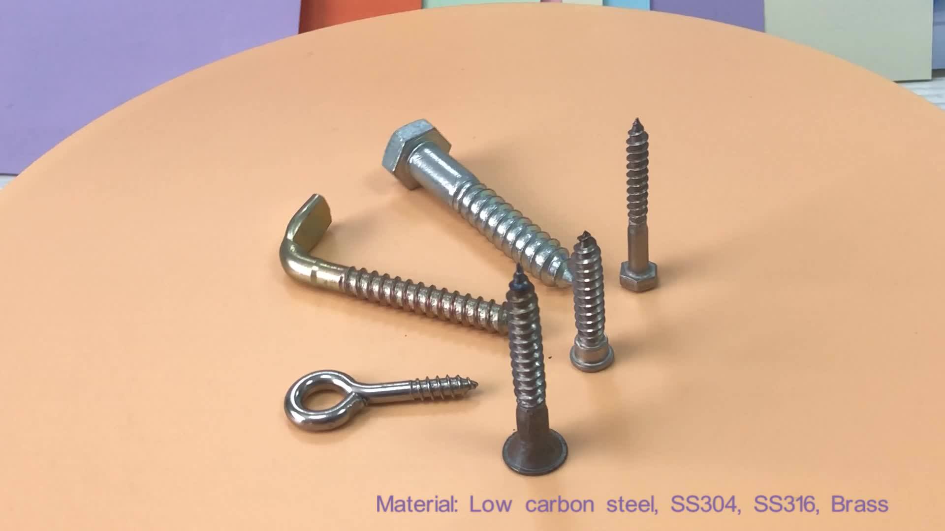 DIN 571 Galvanized Hex Head Wood Screws (Lag Screws) - Sizes 6x40mm To 12x300mm, Dresselhaus Brand