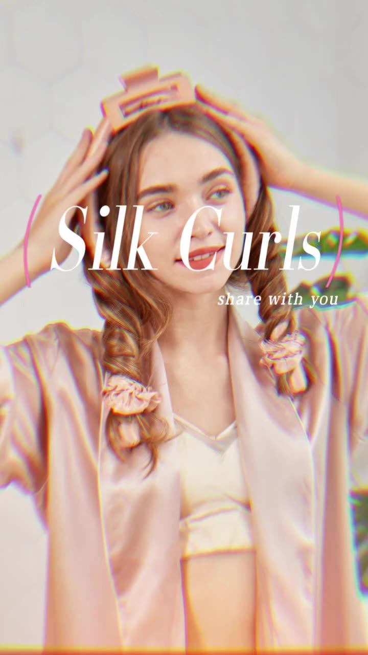 Heatless Curl Headband Silk Soft Magic Sleep Hair Curling Ribbon Wraps