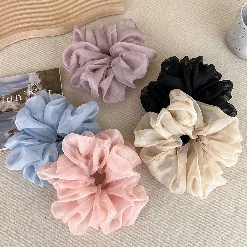 Милая шифоновая резинка для хвоста, hair rope, модный аксессуар для волос