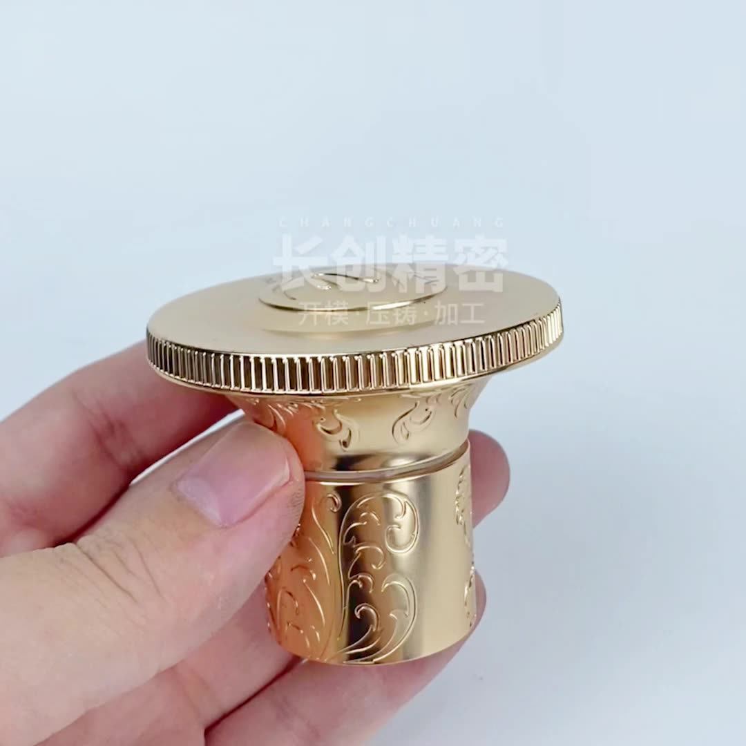 Customized Luxury Glass Perfume Bottle Cap Manufacture Zamac Perfume