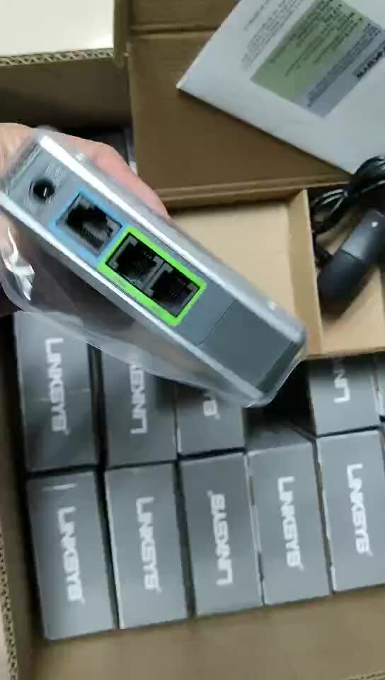 VoIP-telefoonadapter met Internetgateway 10/100M RJ45 2-poorts IP-spraaktelefoonadapter, Draagbare VoIP- 2-poorts RJ45 SIP-adapter voor PAP2T (EU-stekker
