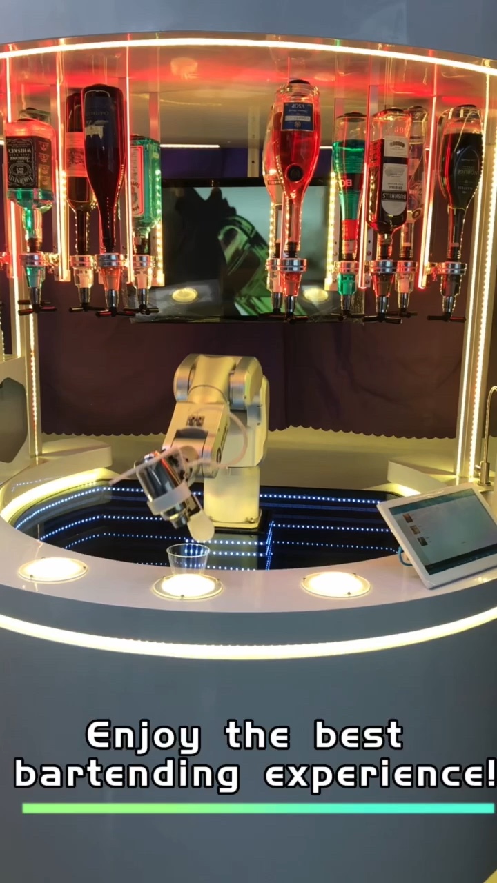 12 Kinds Of Drinks Intelligent Drink Mixing Robot Bartender Machine