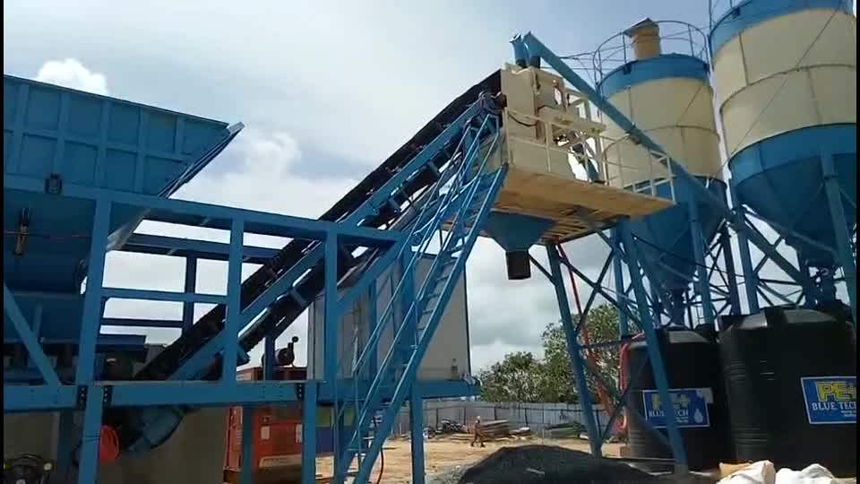 Yhzs75 Hauling Mobile Portable Concrete Batch Plants For Sale Buy