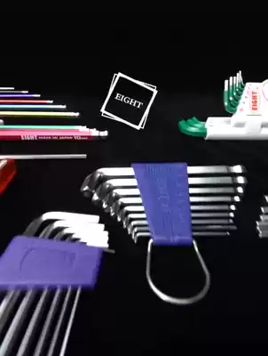 Japan EIGHT Bailey Allen Wrench TS imported extended metric flat head ball head hex key set TLS-9