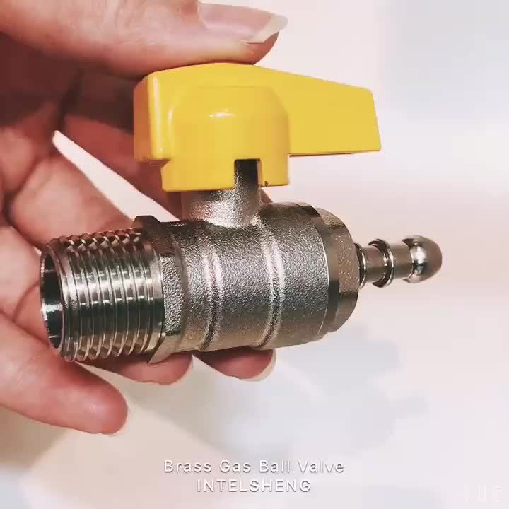 High Performance Large Diameter Brass Ball Gas Valves With Butterfly