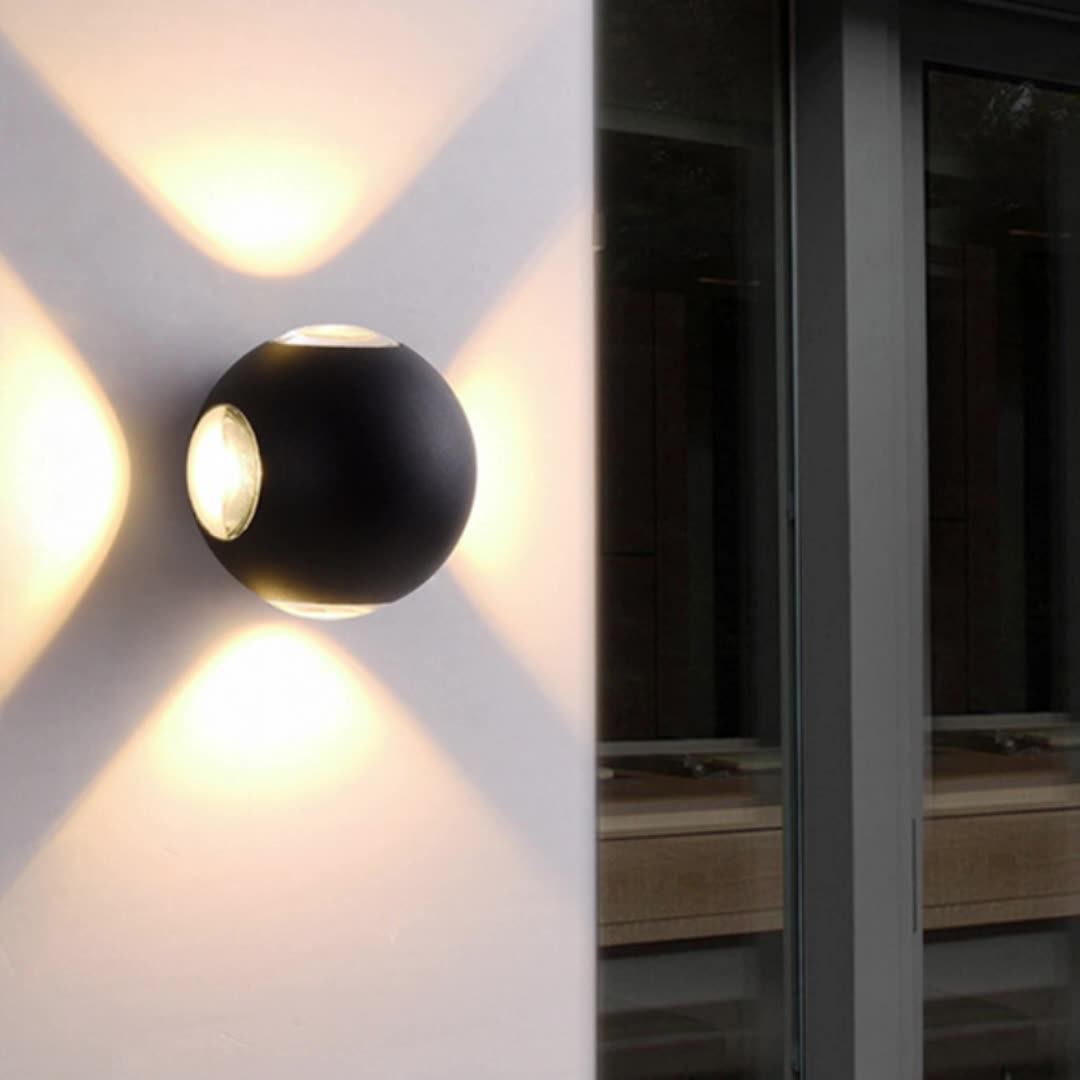 Modern Up Down Round Light Aluminum Decorate Wall Indoor Bathroom Wall ...