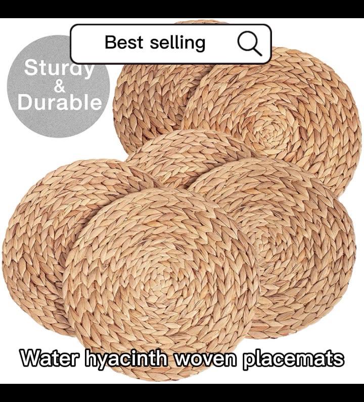 Wholesale Placemats Handmade Cotton Woven Placemats Round Insulation Pads Place Mats Dining