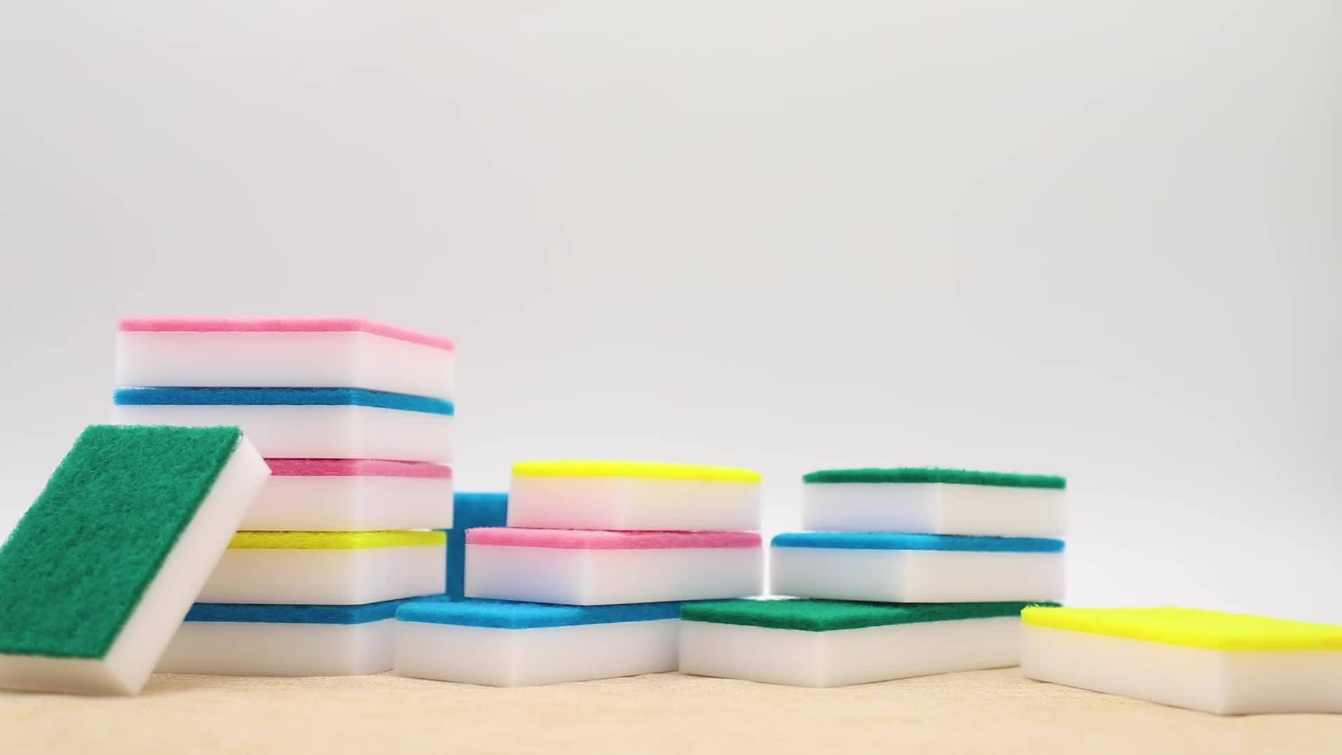 Kitchen Abrasive Cleaning Green Heavy Duty Scouring Pad Material Rolls