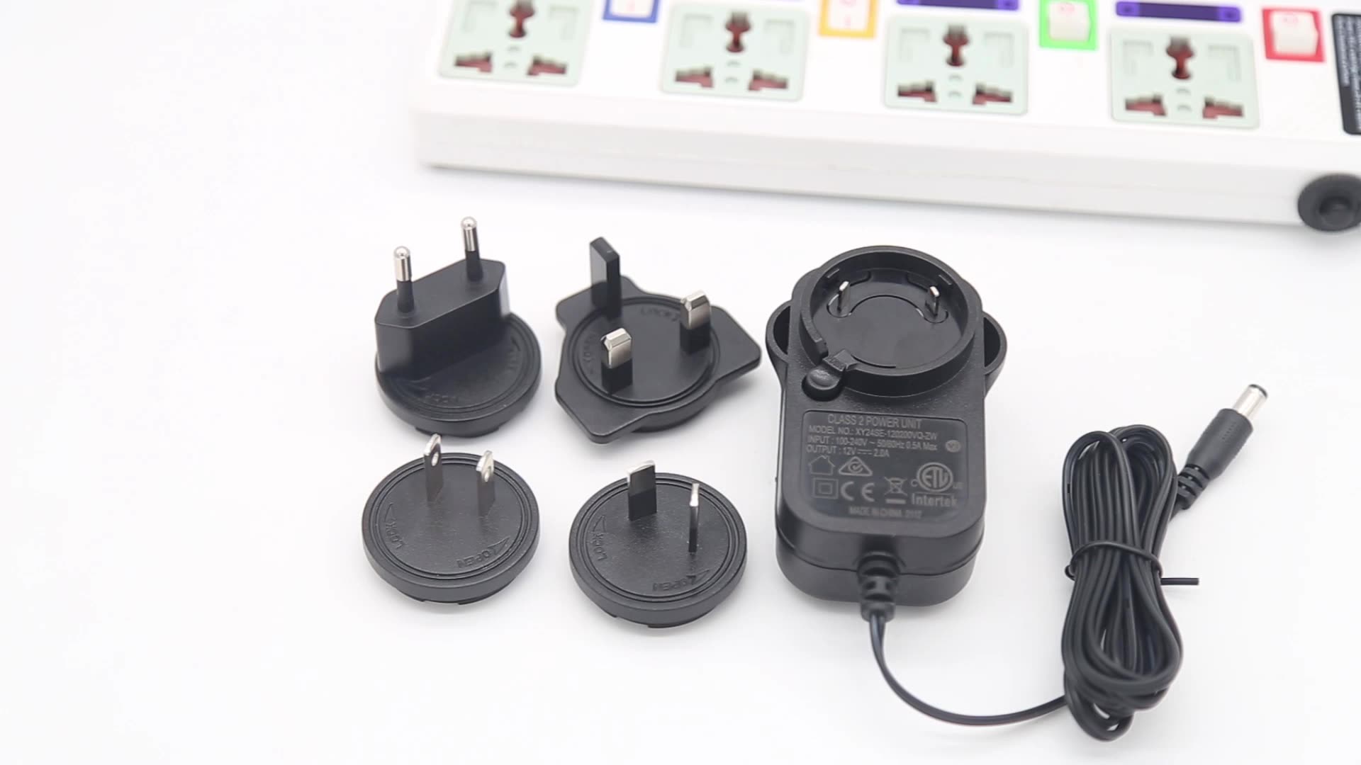 Multiple Plugs 12v 2a Ac Dc Adapter With Etl Saa Ce Cb Safety Approval